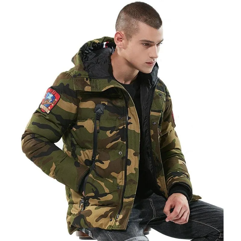 Men's Fitted Camouflage Jacket