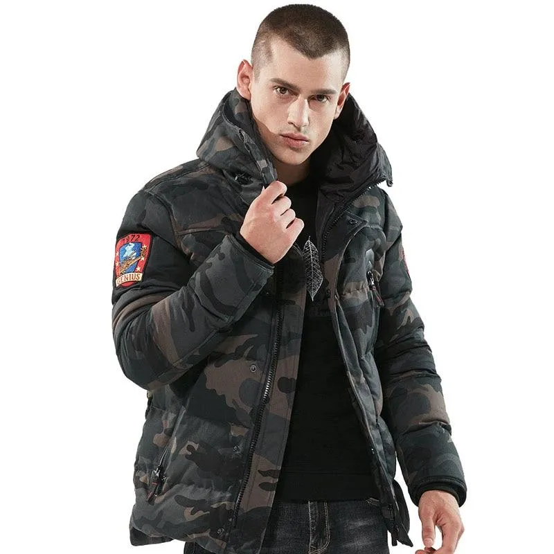 Men's Fitted Camouflage Jacket