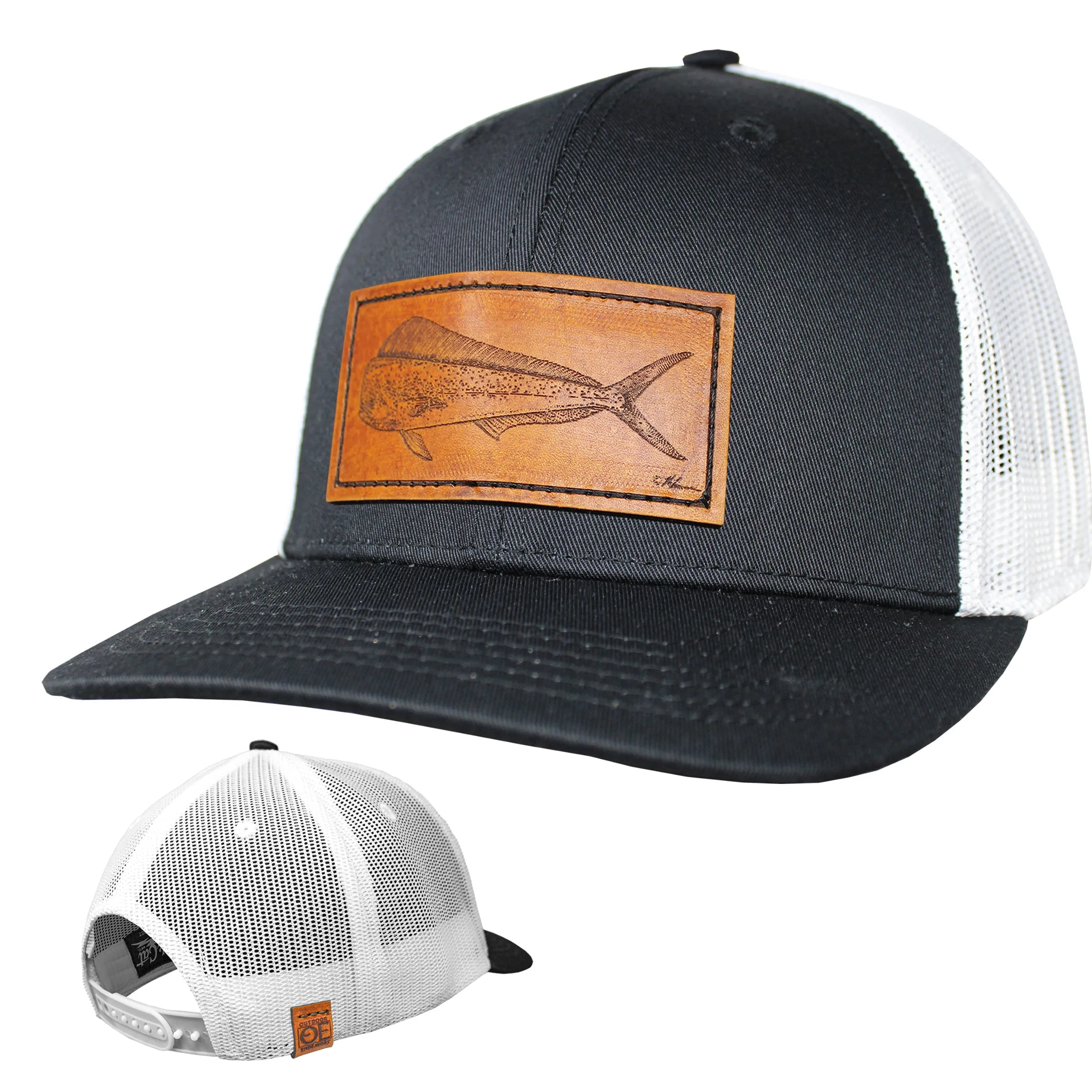 OE - Performance Trucker Hat - Mahi Leather Patch