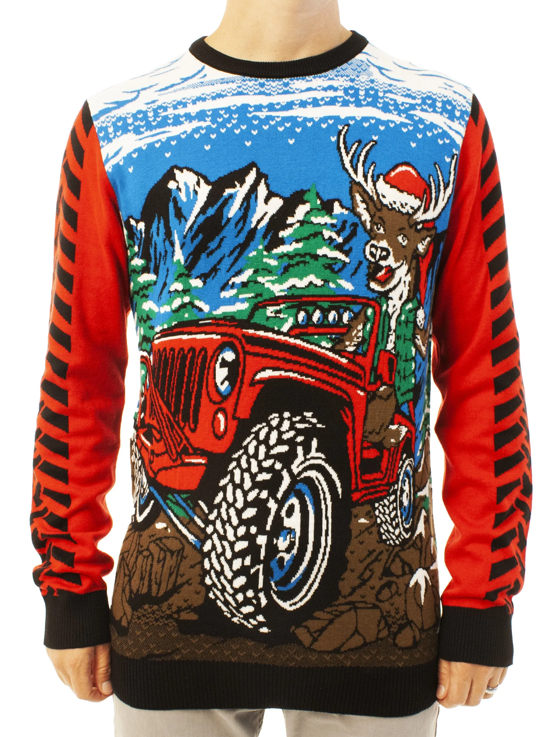 Off Roading Reindeer | Ugly Christmas Sweater For Men & Women | Unisex Sizing