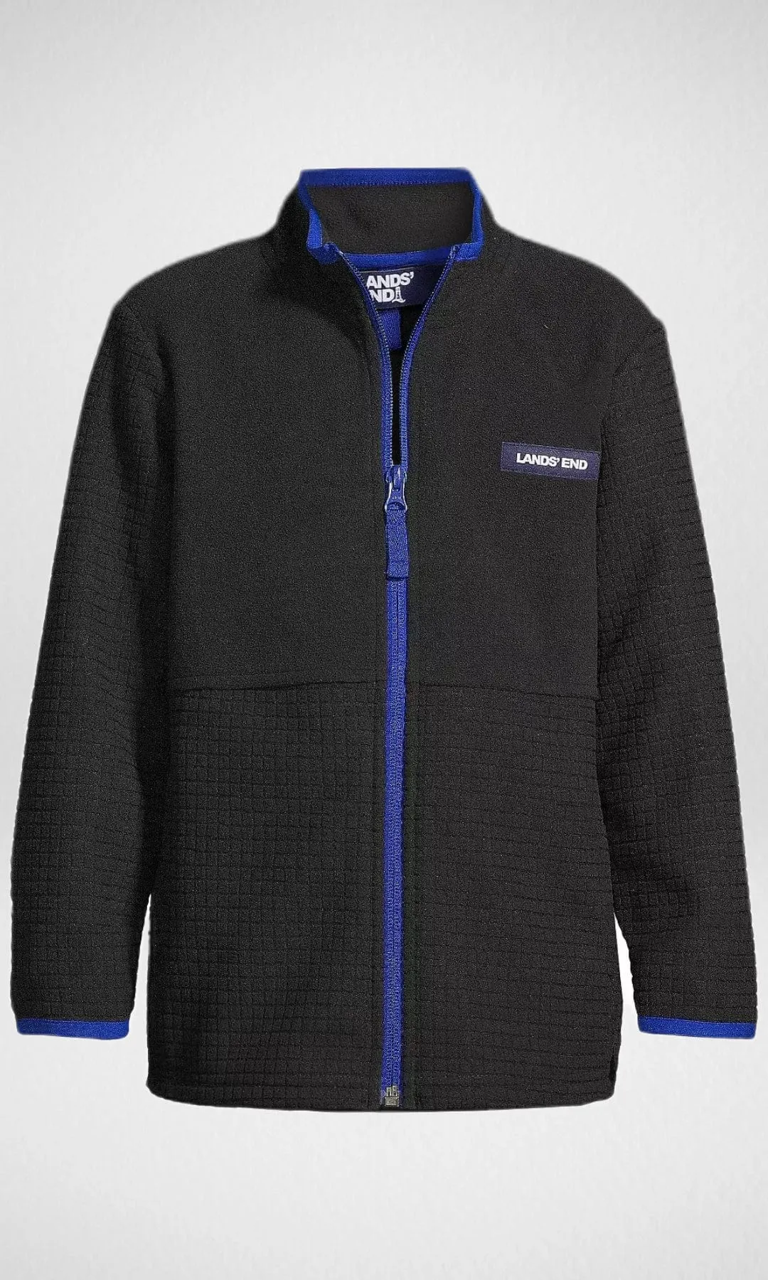 (ORIGINAL) Lands End Fleece jacket (MEN) Black