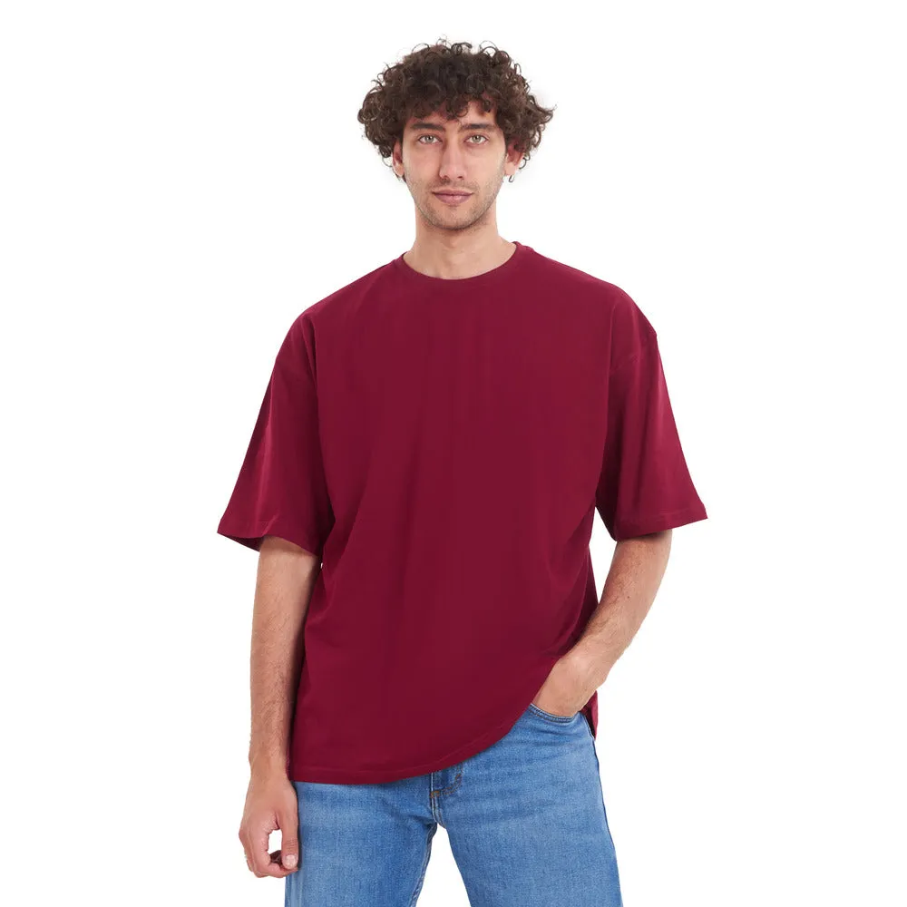 Oversized T-shirt Dark Red