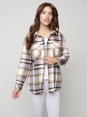 PLAID FLANNEL SHIRT JACKET