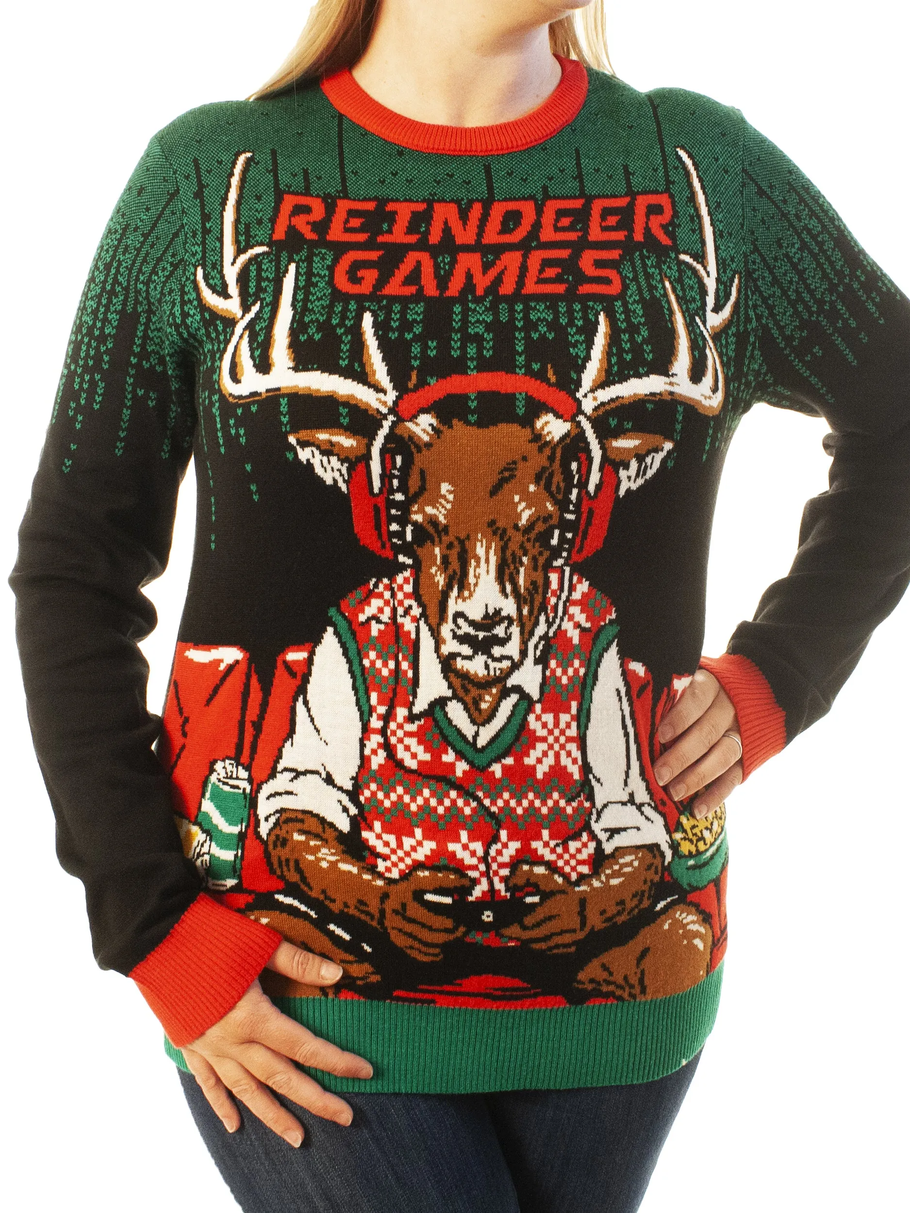 Reindeer Games | Ugly Christmas Sweater For Men & Women | Unisex Sizing