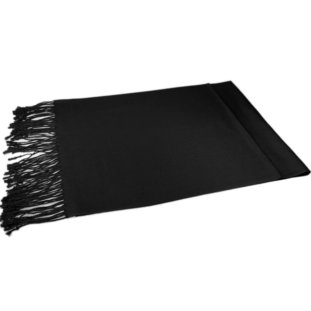 Solid Black Pashmina Scarves