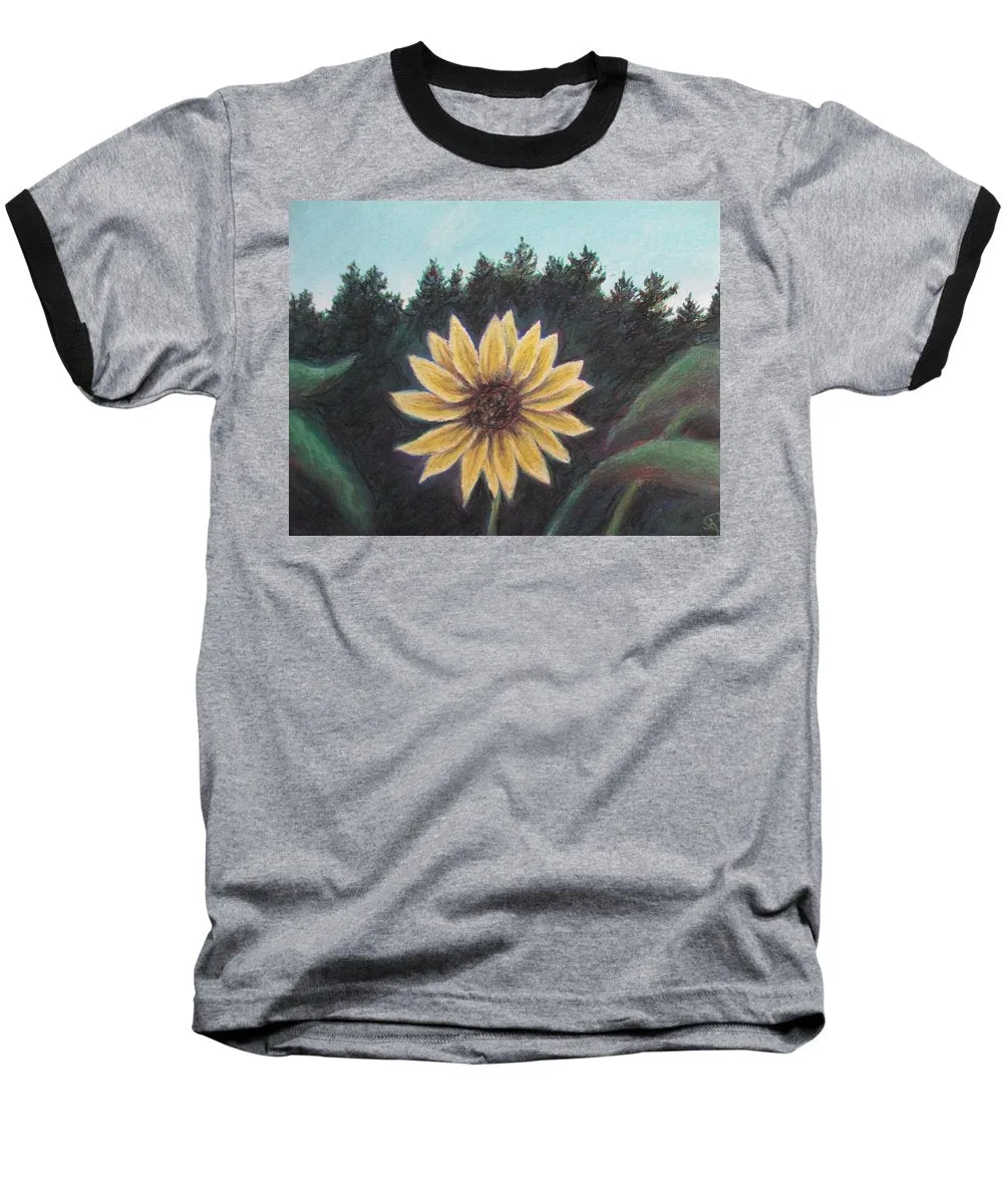 Spinning Flower Sun - Baseball T-Shirt