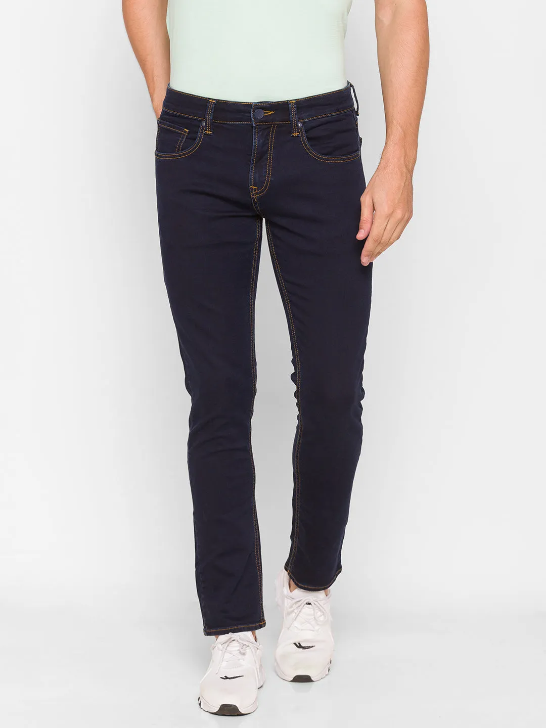 Spykar Blue Cotton Men Jeans (Ricardo)