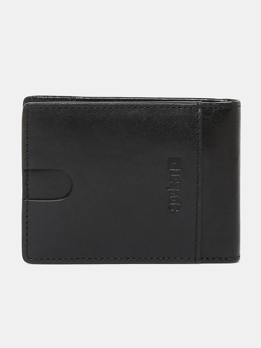 Spykar Men Black Leather Money Clips