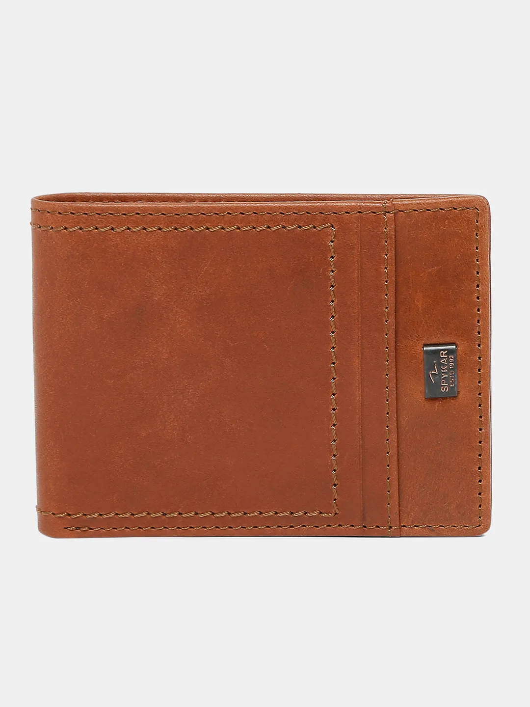 Spykar Men Brown Leather Wallet