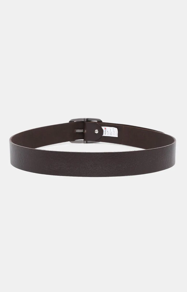 Spykar Men Leather Brown Belt