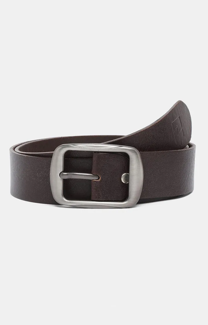 Spykar Men Leather Brown Belt