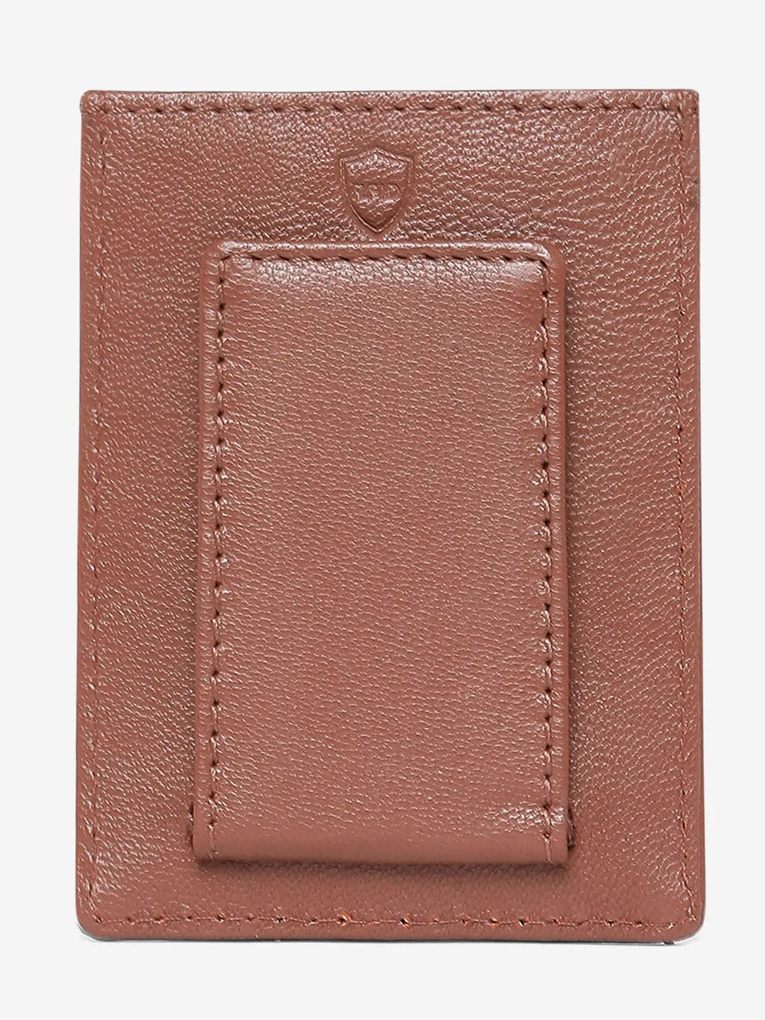 Spykar Men Tan Leather Money Clip