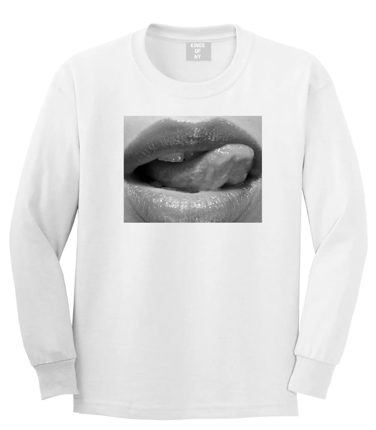 Togue Licking Lips Long Sleeve T-Shirt