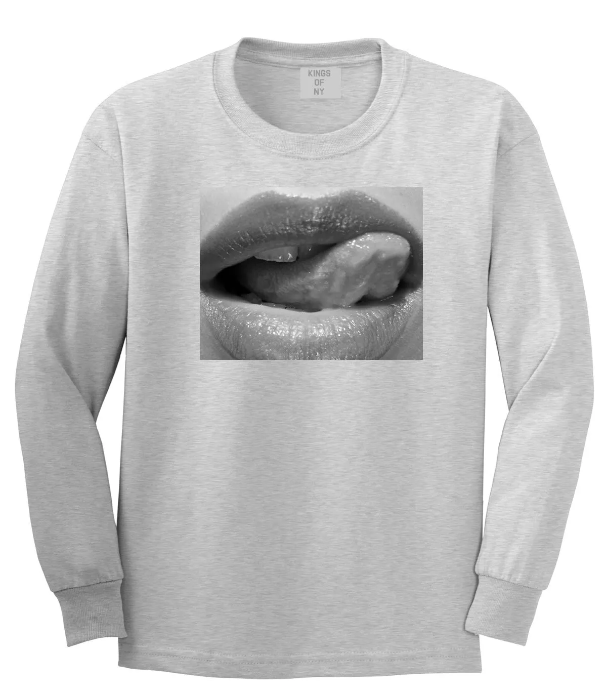 Togue Licking Lips Long Sleeve T-Shirt