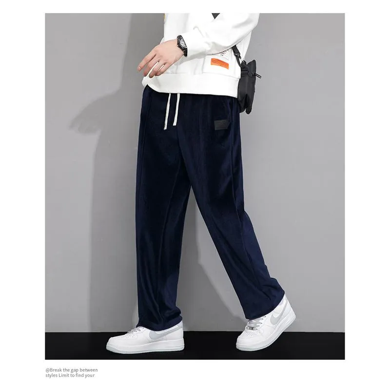 Wide-Leg Drape Trendy Casual Floor-Length Straight Pants Sweatpant