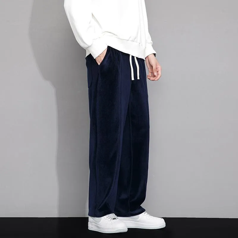 Wide-Leg Drape Trendy Casual Floor-Length Straight Pants Sweatpant