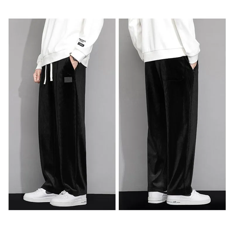 Wide-Leg Drape Trendy Casual Floor-Length Straight Pants Sweatpant