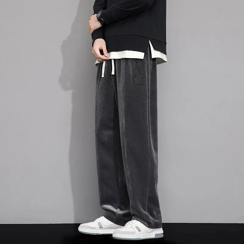 Wide-Leg Drape Trendy Casual Floor-Length Straight Pants Sweatpant