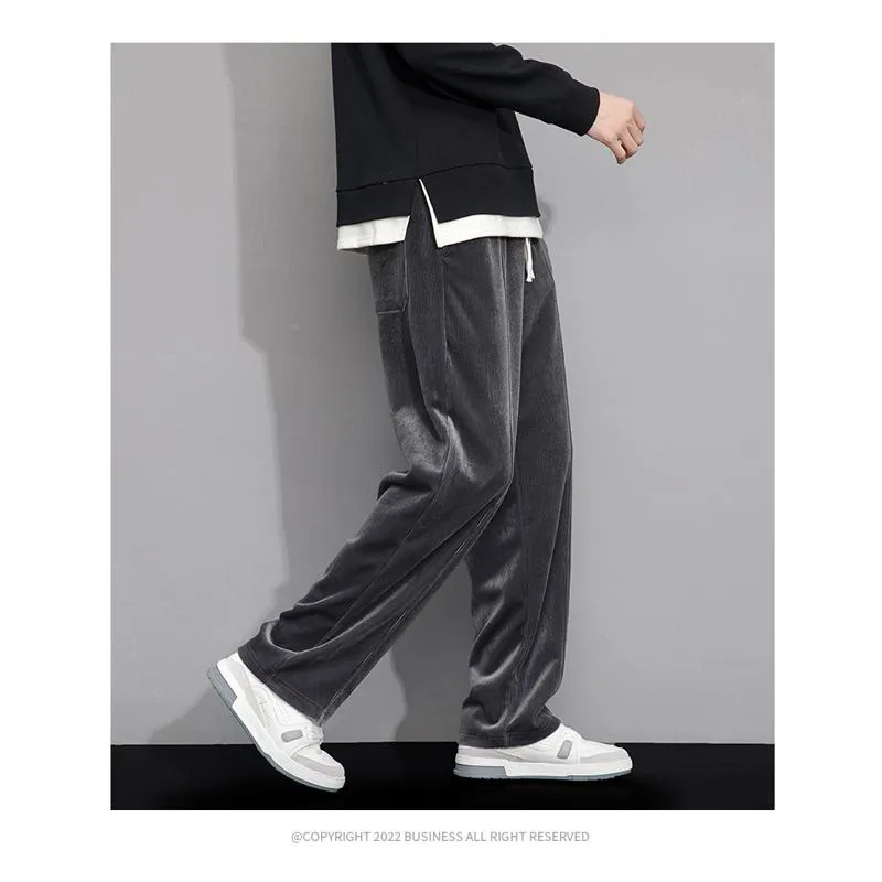 Wide-Leg Drape Trendy Casual Floor-Length Straight Pants Sweatpant