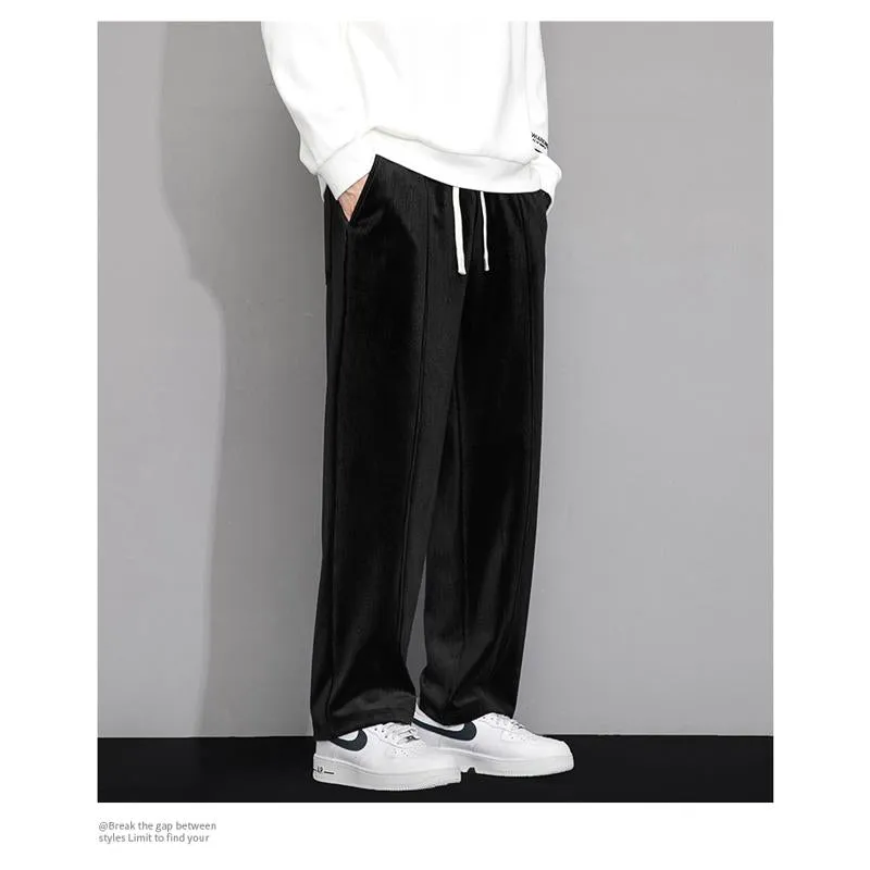 Wide-Leg Drape Trendy Casual Floor-Length Straight Pants Sweatpant