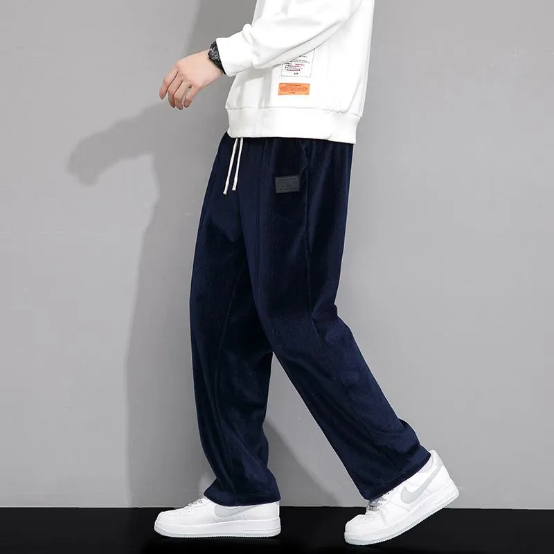 Wide-Leg Drape Trendy Casual Floor-Length Straight Pants Sweatpant