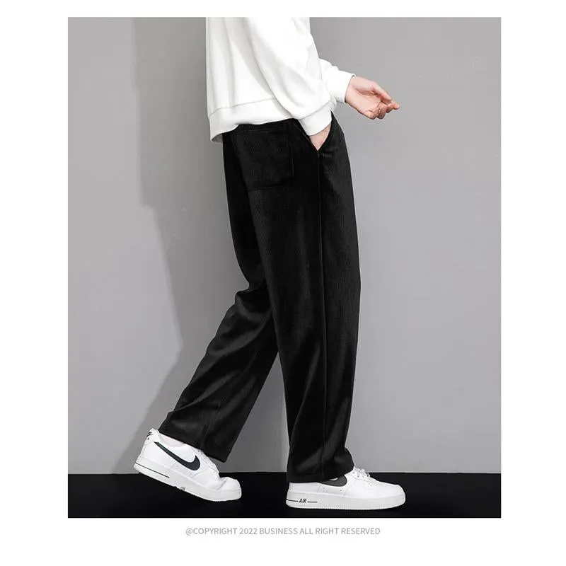 Wide-Leg Drape Trendy Casual Floor-Length Straight Pants Sweatpant