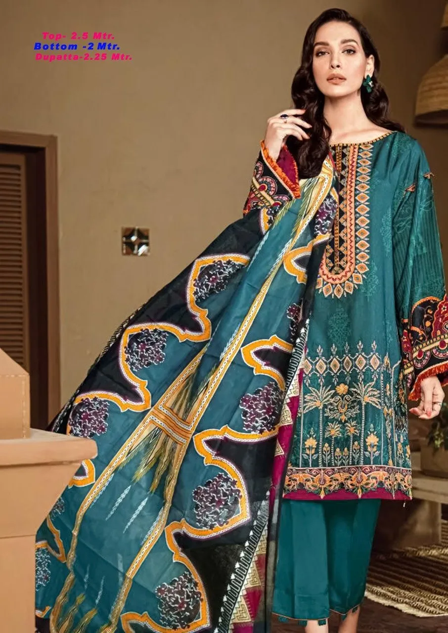 Women Unstitched Cotton Pakistani Salwar kameez Dress material